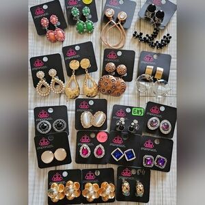 Paparazzi Women's CLIP-ON Earrings Lot